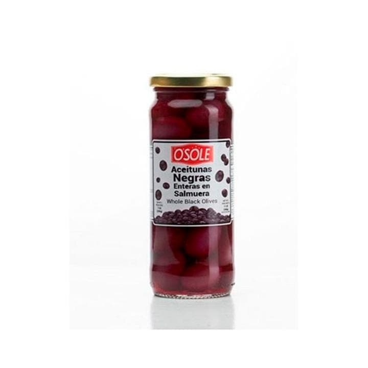 ACEITUNAS NEGRAS ENTERAS OSOLE 300 GR