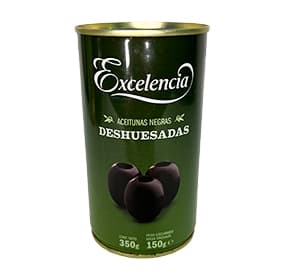 ACEITUNAS NEGRAS DESHUESADAS EXCELENCIA 350GR - 1
