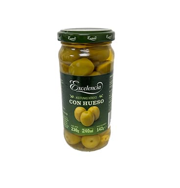 ACEITUNAS VERDES CON HUESO EXCELENCIA 230 GR - 1