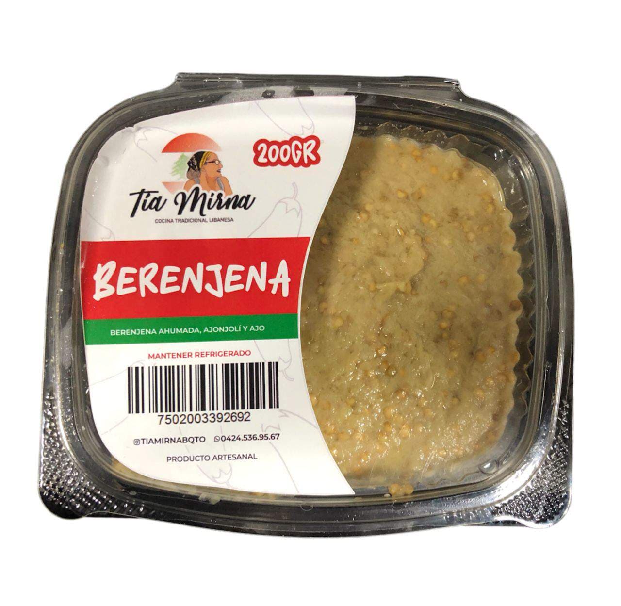 CREMA DE BERENJENA 200GR TIA MIRNA - 1