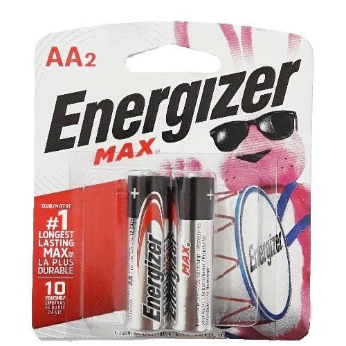 BATERIAS ENERGIZER MAX AA x 2 UND